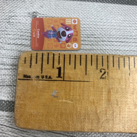 Animal Crossing Amiibo Cookie Mini NFC Card. Scan in Villager ACNH Switch - Picture 5 of 5